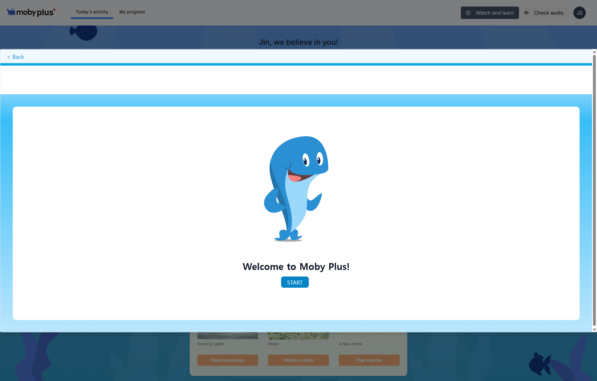 Welcome to Moby Plus!